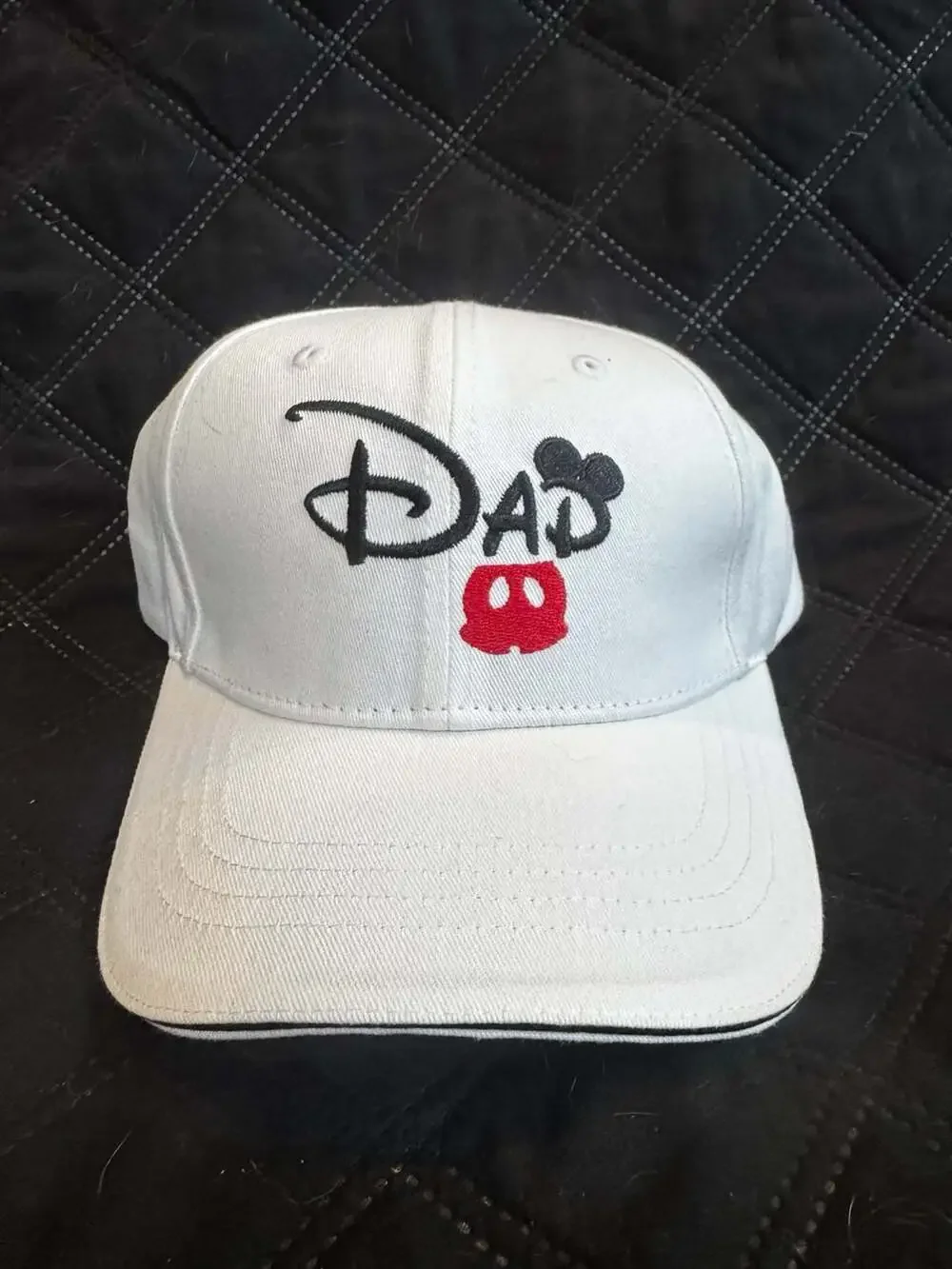 Disney Matching Mickey & Minnie Mouse Embroidered Mom & Dad Baseball Hat Set